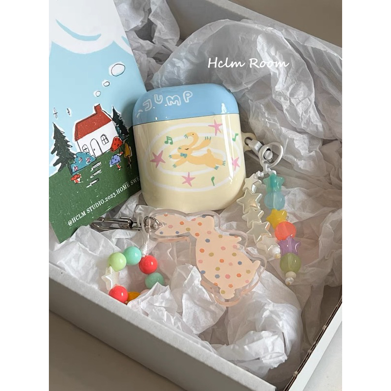 มีAirpod4! เคสแอร์พอต HCLM Room bunny jump🐰⭐️แท้💯hard case!! | HCLM Room case airpods