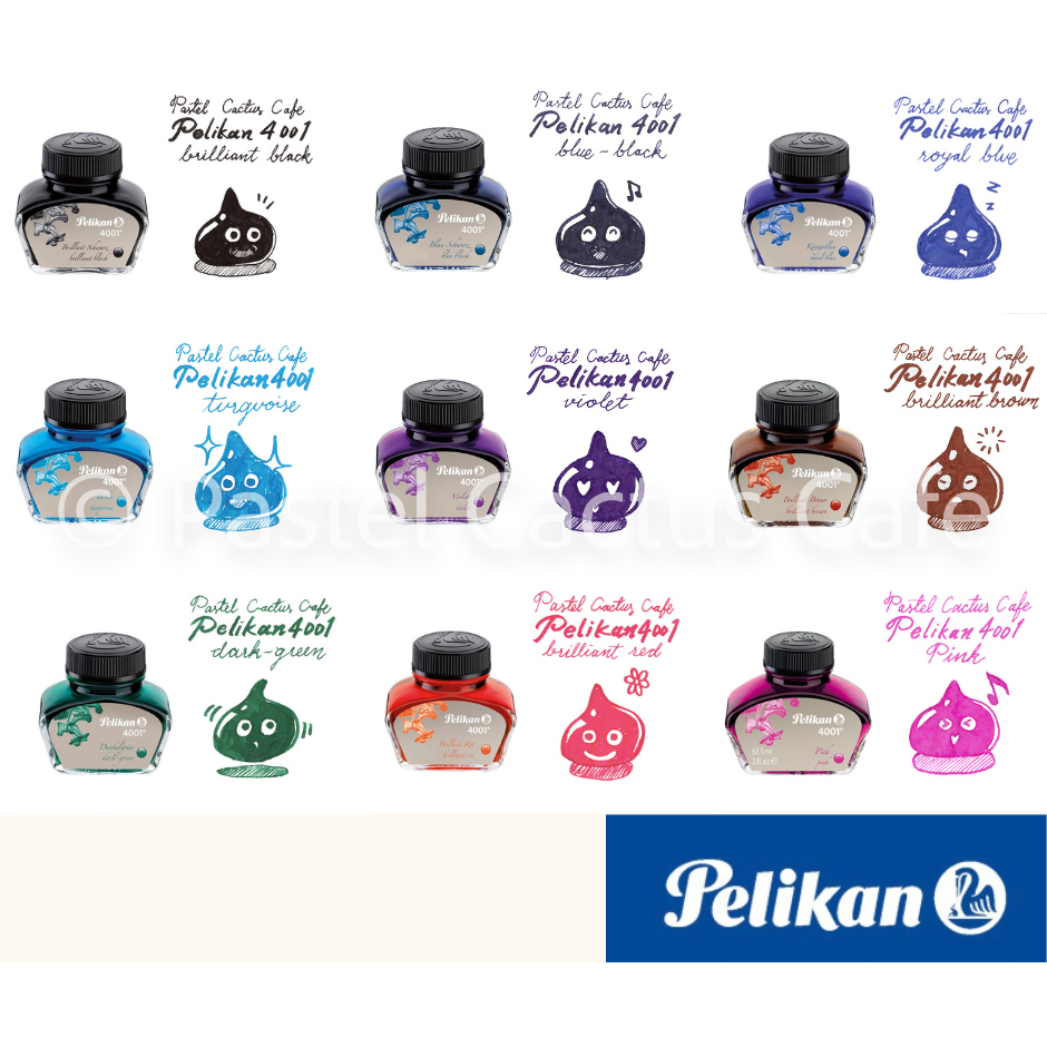 Pelikan Ink 4001 for Fountain Pen น้ำหมึกสำหรับปากกาหมึกซึมพีลีแกน รุ่น 4001 Made in Germany