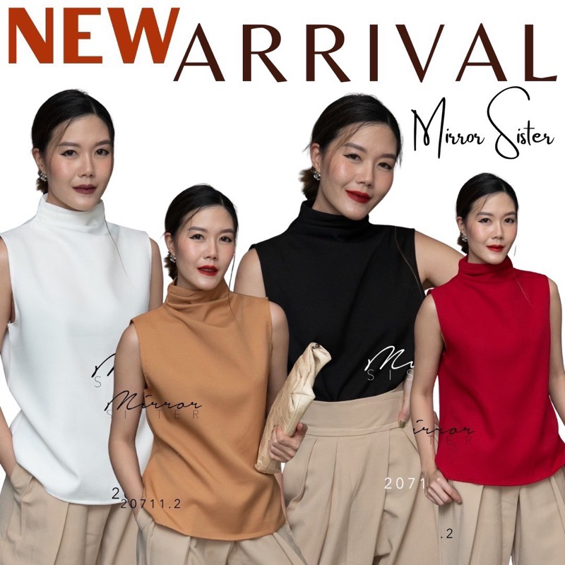 MiRRoRSiSTER’s JeNNie SLeeVeLess Top #20711.2 เสื้อแขนกุด