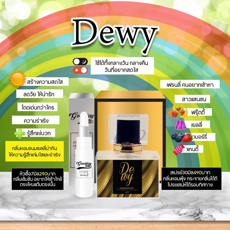 Gooddaylady Perfume 🦋 น้ำหอมฟีโรโมน ขนาด 30ml. Dewy