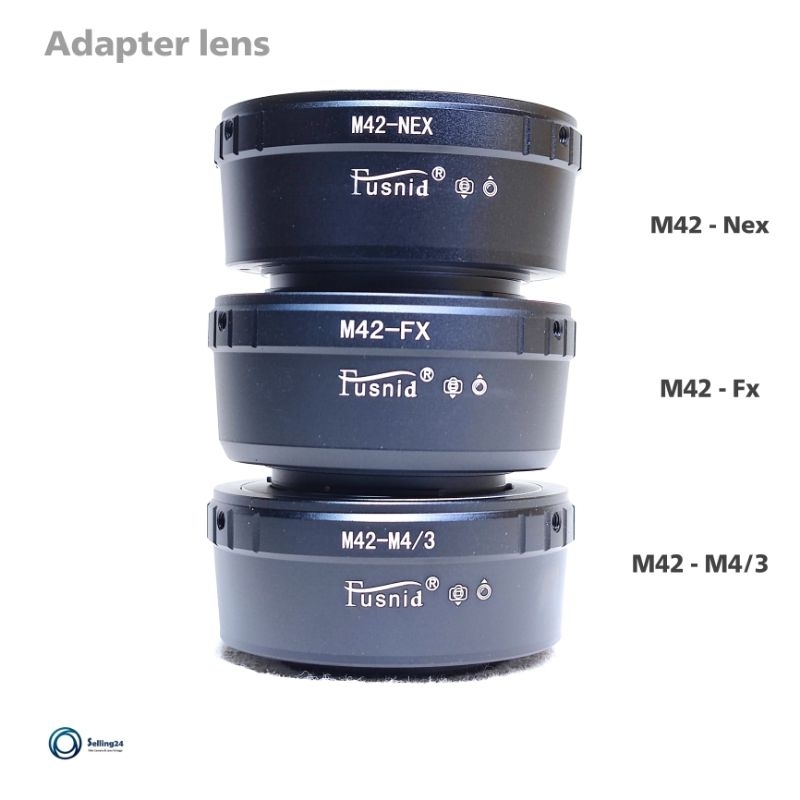 Adapter M42 ยี่ห้อ Fusnid Camera Lens จำนวน 3 รุ่น Nex Fx M4/3
