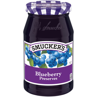 บลูเบอร์รี่ สมักเกอร์ส 340 กรัม/Blueberry Preserves Smuckers 340 G.