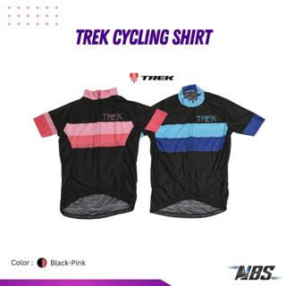 เสื้อปั่นจักรยาน Trek Cycling Shirt มี 2 สี ดำชมพู และ ดำฟ้า