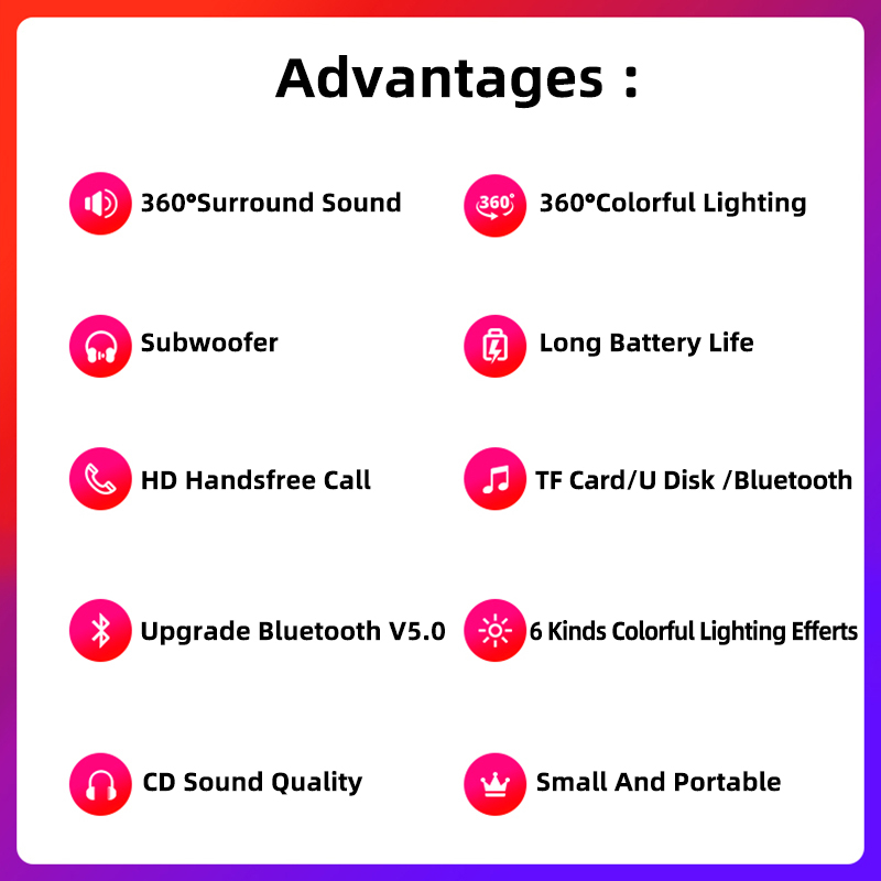 พร้อมส่ง ลำโพงคอมพิวเตอร์ Speaker ลำโพงคอมพิวเตอร์ตั้งโต๊ะ LED  ลำโพงคอมรองรับการเชื่อมต่อแบบมีสาย + Bluetooth ลำโพง USB - รูปที่ 7