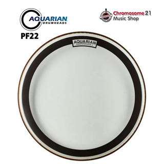 หนังกระเดื่อง Aquarian Performance II Clear-PF22 ขนาด22นิ้ว หนังใสสองชั้น พร้อมวงแหวนซับเสียง