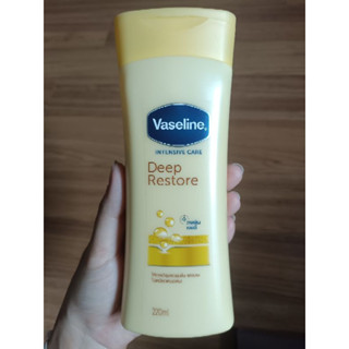 ถูกที่สุด🔥พร้อมของแถม🎁💛Vaseline Intensive Care Deep Restore Lotion วาสลีน เจลลี่ ขนาด 220ml. ครีมทาผิว วาสลีนโลชั่น