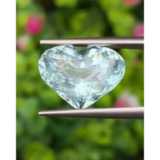 พลอย อความารีน Aquamarine 6.06 กะรัต (Cts.) พลอยแท้ อัญมณีมงคลประจําวันเกิด เครื่องประดับพลอย
