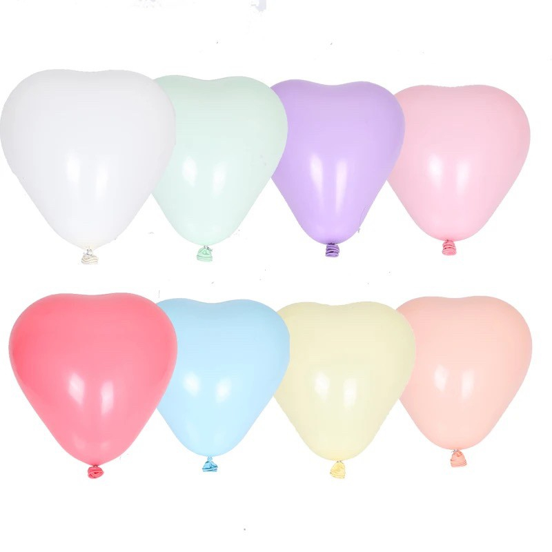 ร้านไทย ส่งเร็ว‼️ ลูกโป่งหัวใจ ขนาด 10 นิ้ว คละทุกสี สีหวาน พาสเทล น่ารัก ราคา ถูกที่สุด ดีลบีเคเค แกลเลอรีภาพที่ 5
