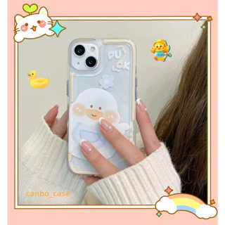 🎁ส่งของขวัญ🎁เคสไอโฟน สำหรับ 11 14 for iPhone Case 13 12 Pro Max น่าสนใจ น่ารัก เป็ด กันกระแทก เคสนิ่ม เคสโทรศัพท์