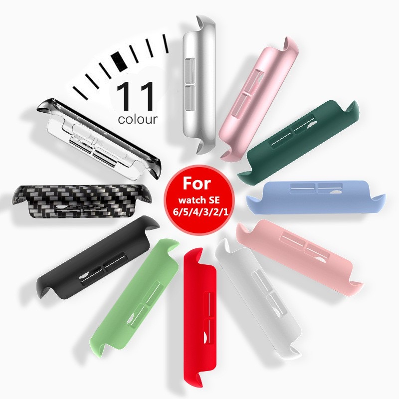 เคส สำหรับ iwatch  เคส Watch สายนาฬิกา PC+Glass case smart watch case watch เคสสำหรับแอปเปิ้ลวอช 38/40/41/42/44/45/cm ราคา ถูกที่สุด ดีลบีเคเค แกลเลอรีภาพที่ 6