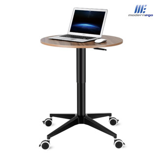 โต๊ะยืนทำงานปรับระดับ Height Adjustable Round Laptop Floor Table