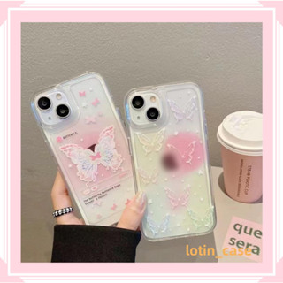 🎁ส่งของขวัญ🎁เคสไอโฟน สำหรับ 11 13 for iPhone Case 14 12 Pro Max ระดับสูง น่าสนใจ ผีเสื้อ กันกระแทก ปกป้อง เคสโทรศัพท์