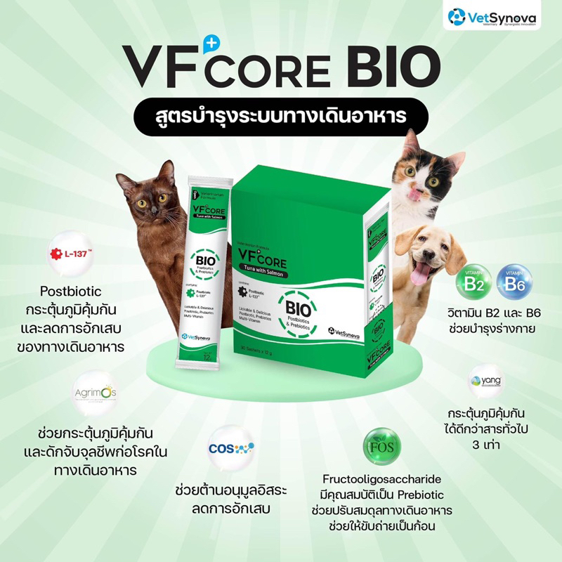 ขนมแมวเลีย VFcore ไลซีน, บำรุงเลือด, บำรุงข้อต่อ, วิตามินรวม และ บำรุงไต ขายแบ่งเป็นซอง 🔥โปรดอ่านรายละเอียดสินค้า🔥 - รูปที่ 7