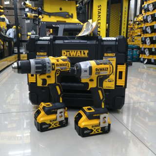 DEWALT ชุดคอมโบ สว่านกระแทก + ไขควงกระแทก  DCD796 / DCF887 รุ่น DCK266M2T