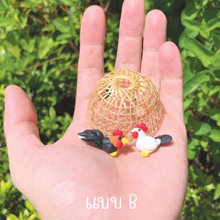 โมเดลสุ่มไก่ + ไก่2ตัว แก้บน ถวายไอไข่ Arton