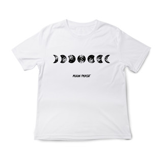 เสื้อคอกลม ผ้าฝ้าย 100% ลาย Artemis "Moon Phase" | Minimal Tee | 100% Organic Cotton