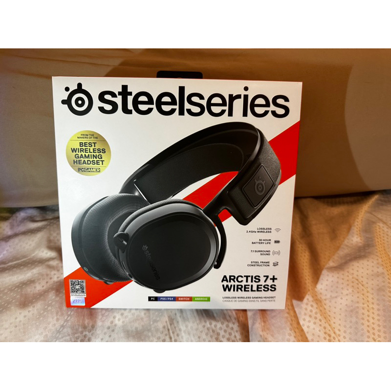 SteelSeries หูฟังเกมมิ่ง 7.1 รุ่น Arctis 7+ - Black (มือสอง)