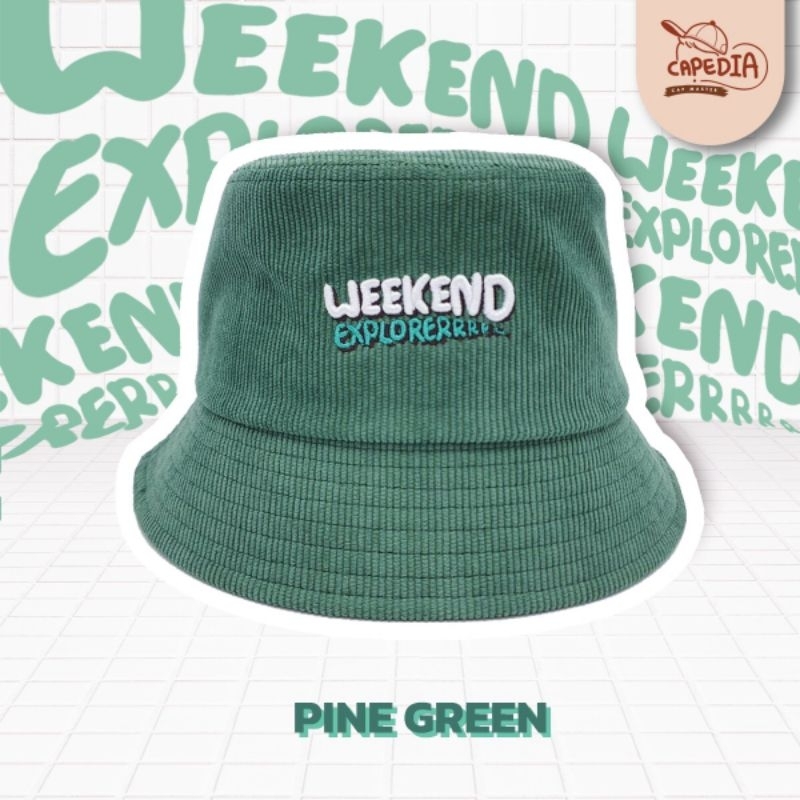 หมวกบักเก็ต น่ารัก ลูกฟูก WEEKEND EXPLORER ทรงปีกหุบๆ น่ารักมากๆ แบบใหม่ล่าสุด