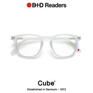 B+D แว่นสายตายาวกรองแสงคอมพิวเตอร์ รุ่น CUBE READER, MATT สี CRYSTAL