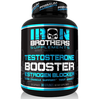 Iron Brothers Supplements Testosterone Booster for Men with Estrogen Blocker, , 60 Capsules (sku.2305)