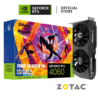 ZOTAC NVIDIA® GeForce RTX™ 4060 Spider-Man™: Across The Spider-Verse 8GB OC การ์ดจอ