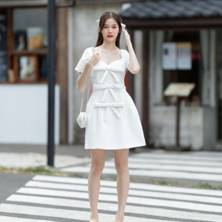 Mini Heart Dress [White]