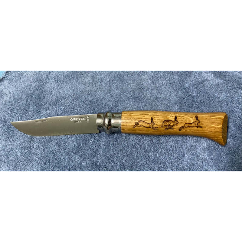 Opinel No.8 Stainless Steel Animalia (กระต่าย)