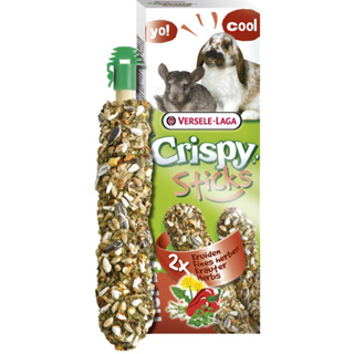 Crispy - Sticks Rabbit/Chinchilla Herbs ขนมสูตรสมุนไพร สำหรับกระต่ายและชินชิล่า (110g.)