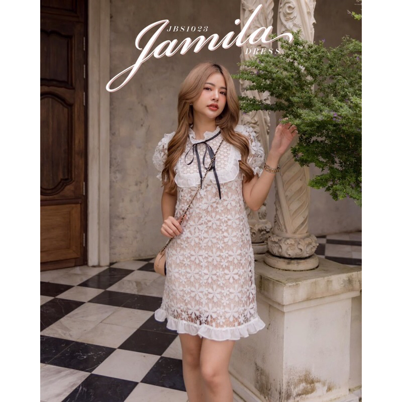 ส่งต่อ Joob_studio #jbs1023 jamila lace dress size : L