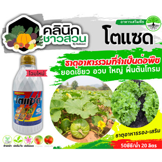 🥬 โตแซด (ธาตุอาหารรอง+เสริม) บรรจุ 1ลิตร ยอดเขียว อวบใหญ่ ฟื้นต้นโทรม