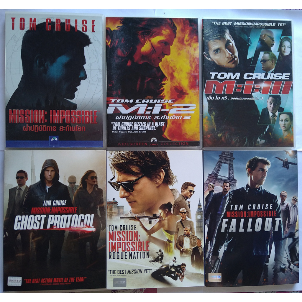 Mission Impossible 1 - 6 มิชชั่น อิมพอสซิเบิ้ล ภาค 1 - 6 DVD