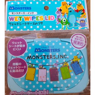 Monster Inc มอนเตอร์อิงค์ wet wipes lid ฝาปิดทิชชู่เปียก  Size : 11.8 x 8 cm ของแท้จากญี่ปุ่น