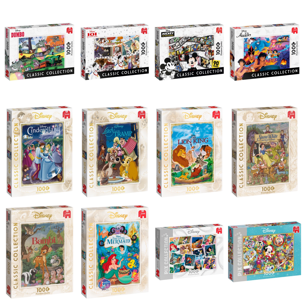 [สินค้าพรีออเดอร์] Jumbo Disney Collection jigsaw puzzle จิ๊กซอว์นำเข้า 1000 ชิ้น