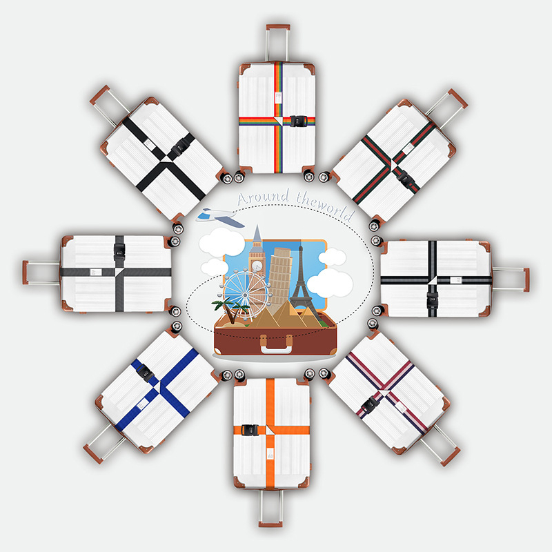 สินค้าในไทย พร้อมส่ง สายเข็มขัดรัดกระเป๋าเดินทาง ปรับได้ 410 ซม อุปกรณ์ยึดกระเป๋าเดินทาง