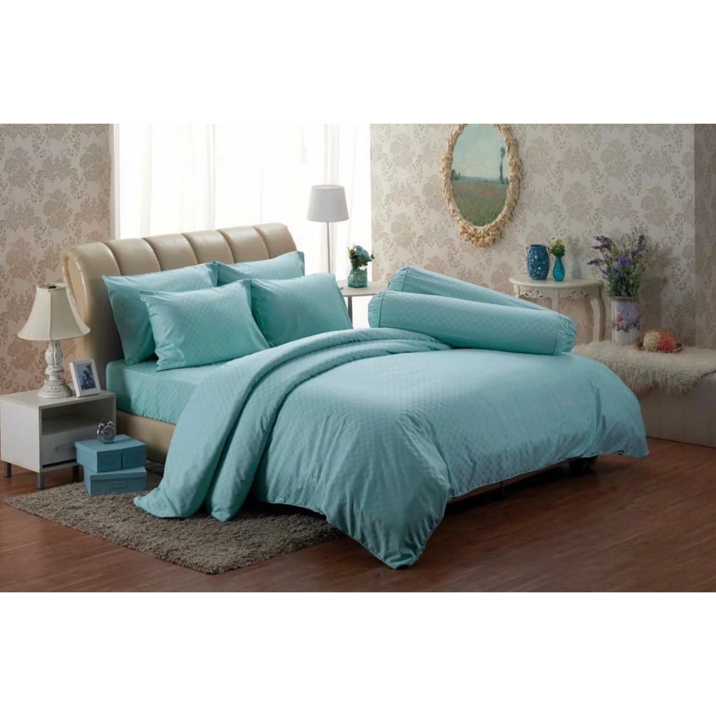 Fountain ผ้าปูที่นอน ผ้าห่ม ปลอกหมอน ปลอกหมอนข้าง สีน้ำตาลอัดลาย FQ013