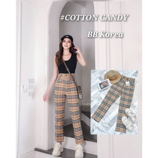 #COTTON CANDY 🍭กางเกงลายสก๊อต BB Korea