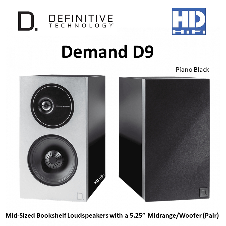 Definitive Technology Demand D9 Bookshelf speakers (Piano Black)