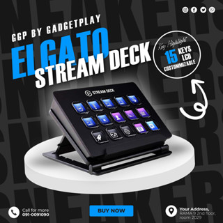 [กรุงเทพฯ ด่วน 1 ชั่วโมง] Elgato Stream Deck - Live Content Creation Controller with 15 Customizable LCD Keys,