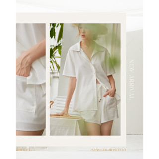 Bysasi Sunny short กางเกงผ้าพื้นเอวยางยืดขาสั้น (preorder 7 Day ) SSSS2370010