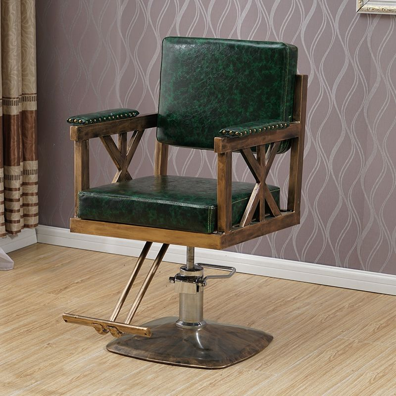 เก้าอี้สไตล์โบราณสำหรับร้านทำผมและเสริมสวย เก้าอี้ทำผมสไตล์วินเทจสำหรับร้านตัดผม