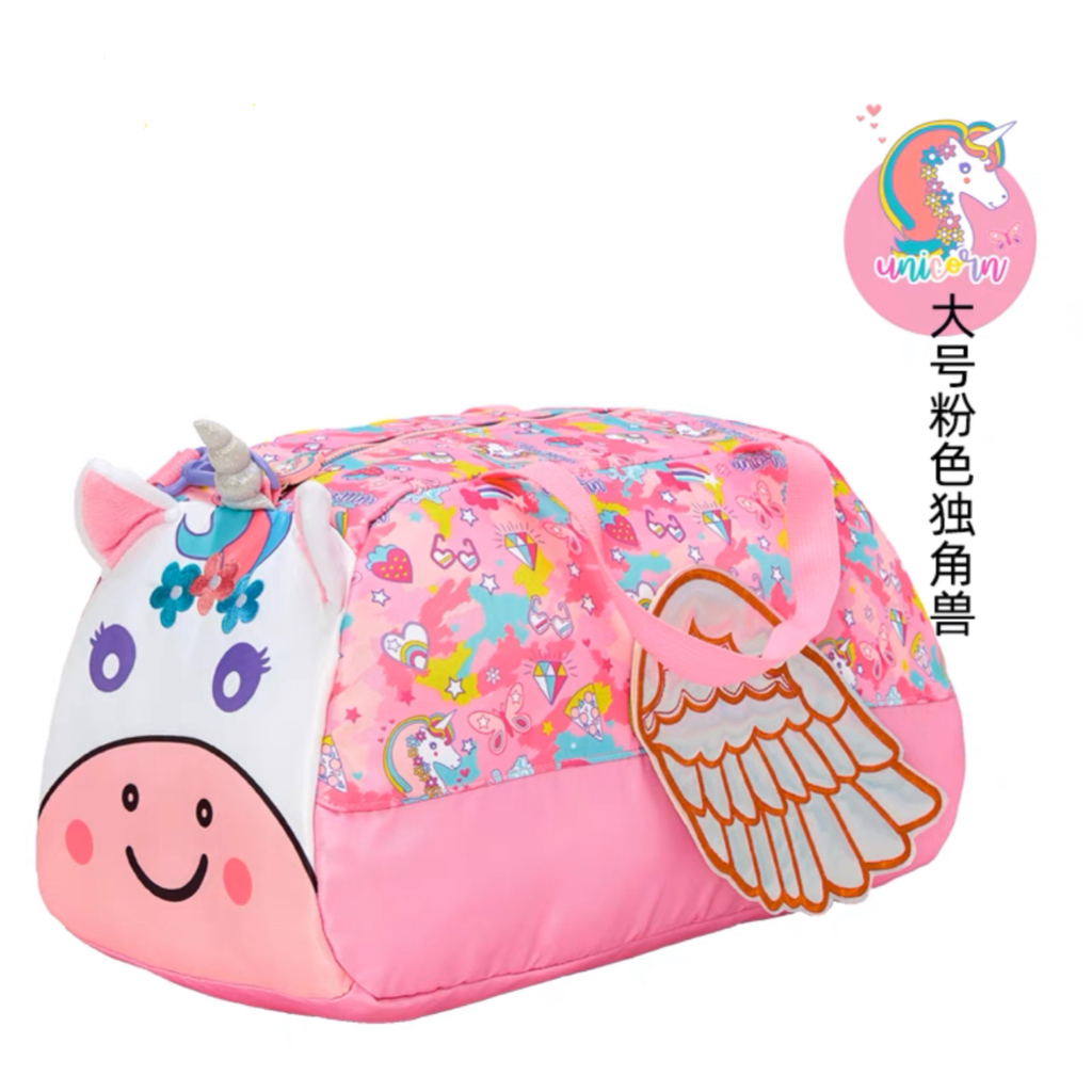 JGY - VEST กระเป๋าเดินทาง  ทรงหมอนสะพายข้าง สไตล์ smiggle ราคาเบาๆ ลายน่ารักๆ