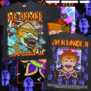 Def Leppard Tour Thailand เสื้อผ้าฝ้าย 100% นุ่มสบายระบายอากาศได้ดี