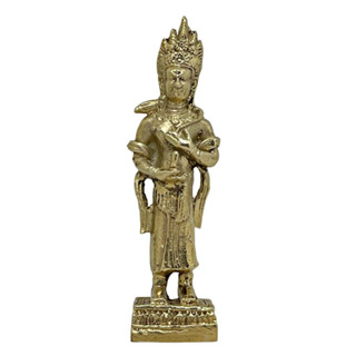 นางอัปสร นางอัปสรา ศิลปะนครวัด เขมร ขอม ทองเหลือง Apsara Brass Statue Home Decor by Boss