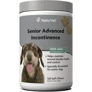 NaturVet Senior Advanced Incontinence Dog บำรุงกระเพาะปัสสาวะสุนัข กล้ามเนื้อและหูรูดทางเดินปัสสาวะ