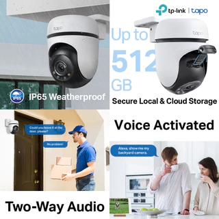 TP-Link Tapo C510W กล้องไวไฟ 3MP ใช้ภายนอก มี Smart AI พร้อมแจ้งเตือน ภาพสีกลางคืน IP65 รองรับ SD Card สูงสุด 512 GB