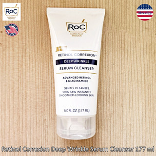 RoC® Retinol Correxion Deep Wrinkle Serum Cleanser 177 ml เซรั่ม คลีนเซอร์ทำความสะอาดผิวหน้า