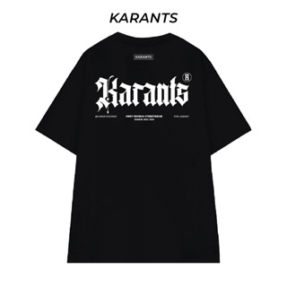 Karants เสื้อยืด Oversize Cotton 100% เสื้อยืดผู้ชายและผู้หญิง ไม่จางหาย เย็น - KR28