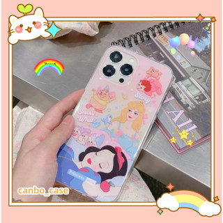 🎁ส่งของขวัญ🎁เคสไอโฟน สำหรับ 11 14 for iPhone Case 13 12 Pro Max แฟชั่น การ์ตูน เจ้าหญิง กันกระแทก เคสนิ่ม เคสโทรศัพท์