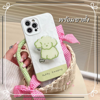 🔥สไตล์ใหม่🔥เคสไอโฟน iphone 11 14 Pro Max เรียบง่าย ลูกหมาสาย ขาตั้ง ป้องกันการตก เคส iphone 12 13 Pro Case for iPhone