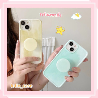 🎁ส่งของขวัญ🎁เคสไอโฟน สำหรับ 11 13 for iPhone Case 14 12 Pro Max เรียบง่าย สีทึบ พร้อมขาตั้ง กันกระแทก ปกป้อง เคสโทรศัพท์